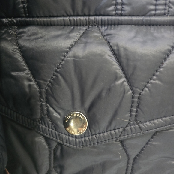 Burberry Mens Unisex 4 Pocket Navy Quilted Puffer Jacket XL-Orginal Dustbag MINT - Picture 10 of 16